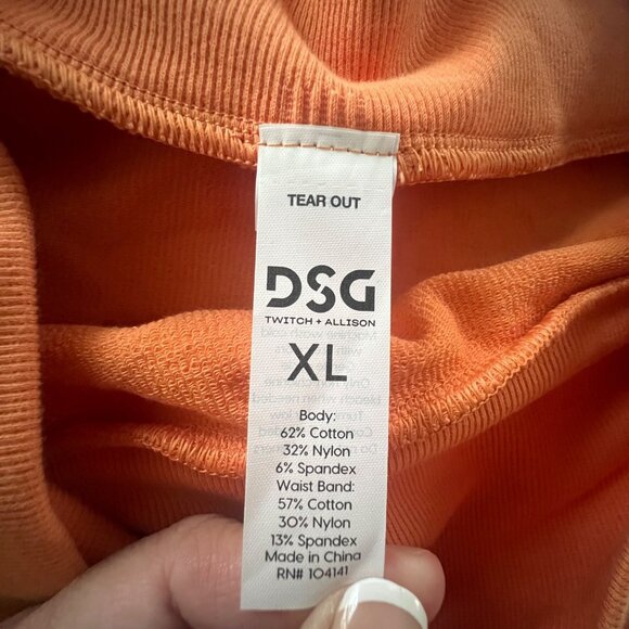 DSG High-Rise‎ Shorts XL, Orange - Picture 6 of 8